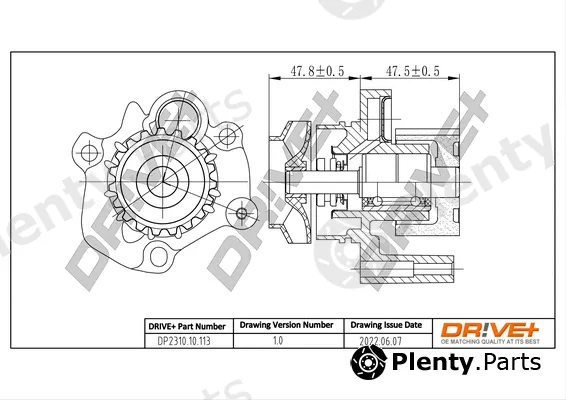Dr!ve+ DP2310.10.113 — Water Pump, engine cooling