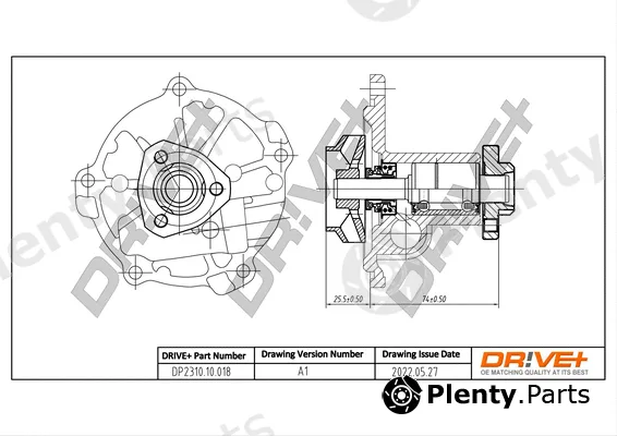 Dr!ve+ DP2310.10.018 — Water Pump, engine cooling