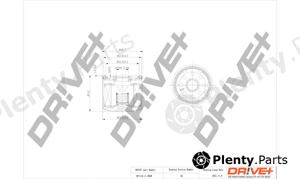 Dr!ve+ DP1110.11.0058 — Oil Filter