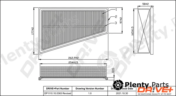 Dr!ve+ DP1110.10.0363 — Air Filter