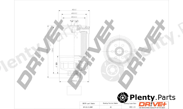 Dr!ve+ DP1110.13.0087 — Fuel Filter