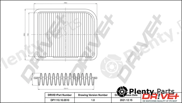 Dr!ve+ DP1110.10.0510 — Air Filter