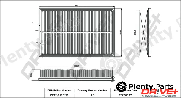 Dr!ve+ DP1110.10.0302 — Air Filter