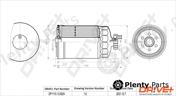 Dr!ve+ DP1110.13.0024 — Fuel Filter