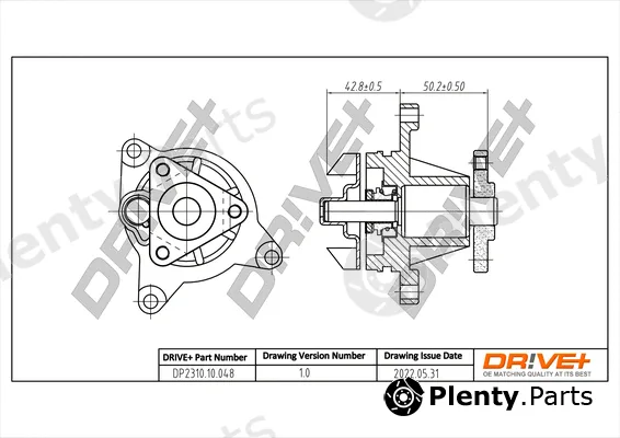 Dr!ve+ DP2310.10.048 — Water Pump, engine cooling