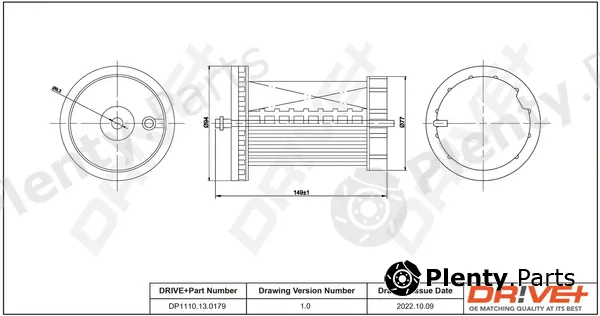 Dr!ve+ DP1110.13.0179 — Fuel Filter