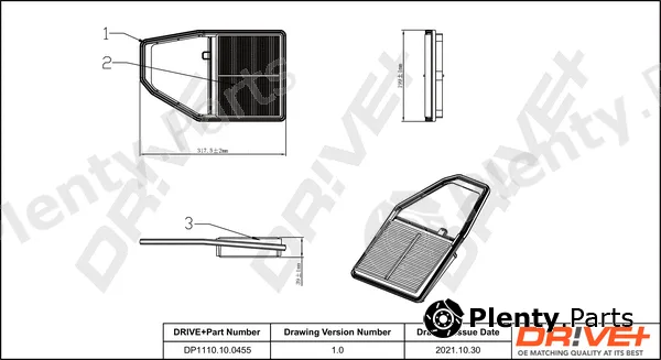 Dr!ve+ DP1110.10.0455 — Air Filter