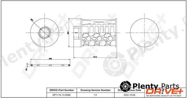Dr!ve+ DP1110.13.0068 — Fuel Filter