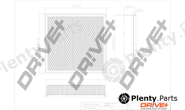 Dr!ve+ DP1110.10.0433 — Air Filter