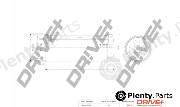 Dr!ve+ DP1110.11.0261 — Oil Filter
