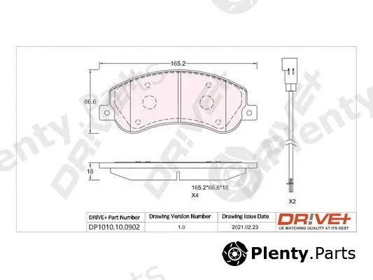 Dr!ve+ DP1010.10.0902 — Brake Pad Set, disc brake