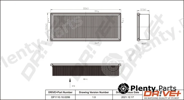 Dr!ve+ DP1110.10.0299 — Air Filter