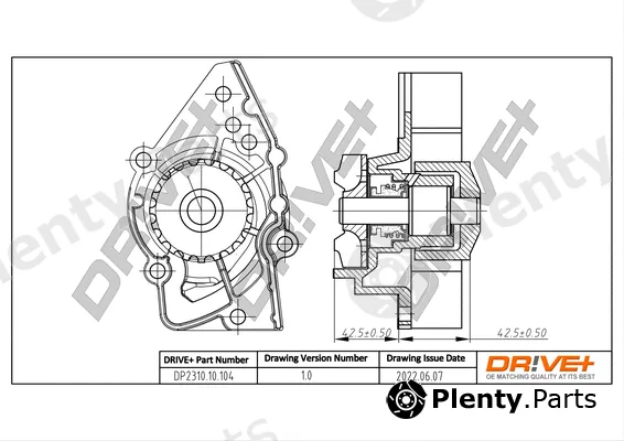 Dr!ve+ DP2310.10.104 — Water Pump, engine cooling