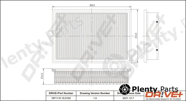 Dr!ve+ DP1110.10.0102 — Air Filter