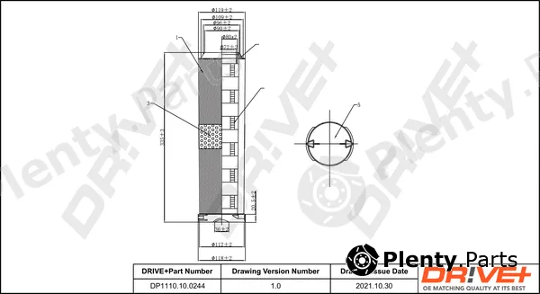 Dr!ve+ DP1110.10.0244 — Air Filter