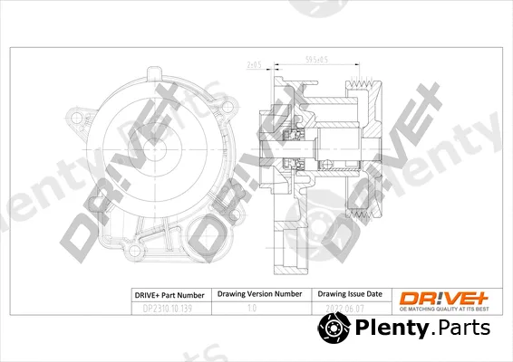 Dr!ve+ DP2310.10.139 — Water Pump, engine cooling
