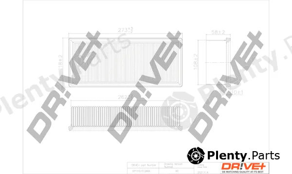 Dr!ve+ DP1110.10.0666 — Air Filter