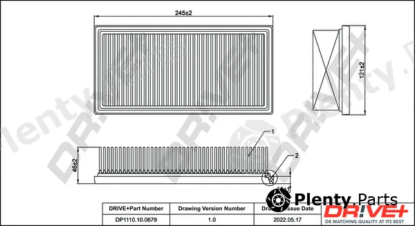 Dr!ve+ DP1110.10.0679 — Air Filter