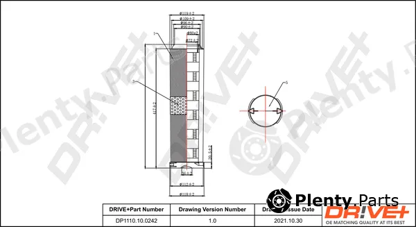 Dr!ve+ DP1110.10.0242 — Air Filter
