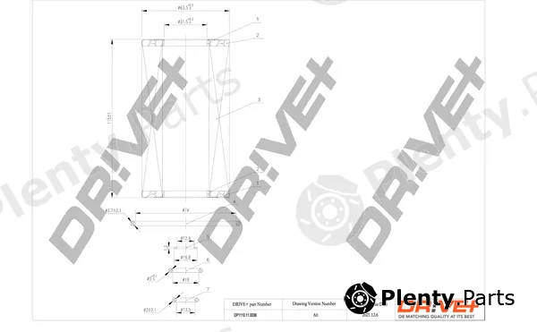 Dr!ve+ DP1110.11.0036 — Oil Filter