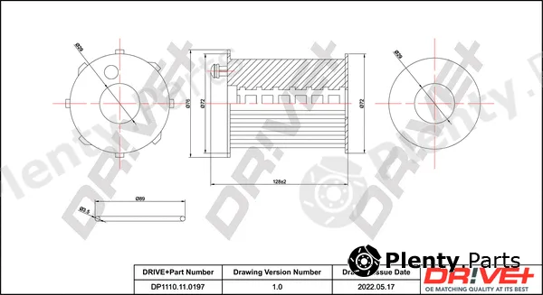 Dr!ve+ DP1110.11.0197 — Oil Filter