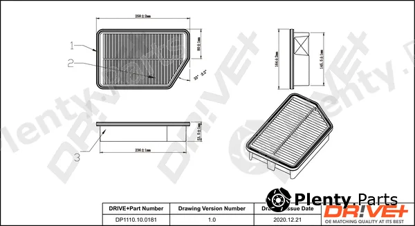 Dr!ve+ DP1110.10.0181 — Air Filter