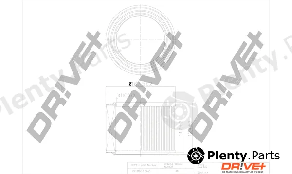 Dr!ve+ DP1110.10.0745 — Air Filter