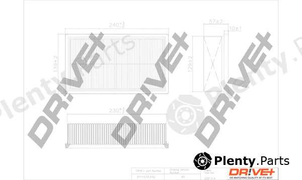 Dr!ve+ DP1110.10.0142 — Air Filter