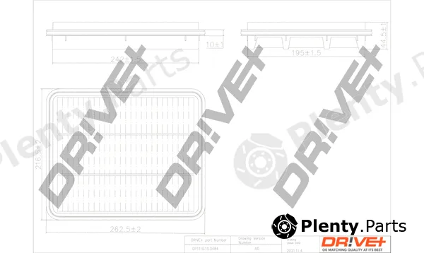 Dr!ve+ DP1110.10.0484 — Air Filter
