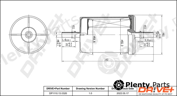 Dr!ve+ DP1110.13.0320 — Fuel Filter