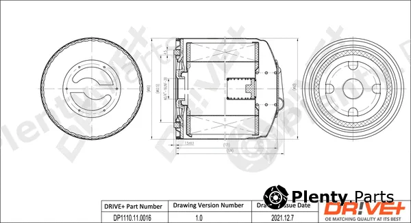 Dr!ve+ DP1110.11.0016 — Oil Filter