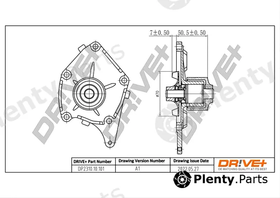Dr!ve+ DP2310.10.101 — Water Pump, engine cooling