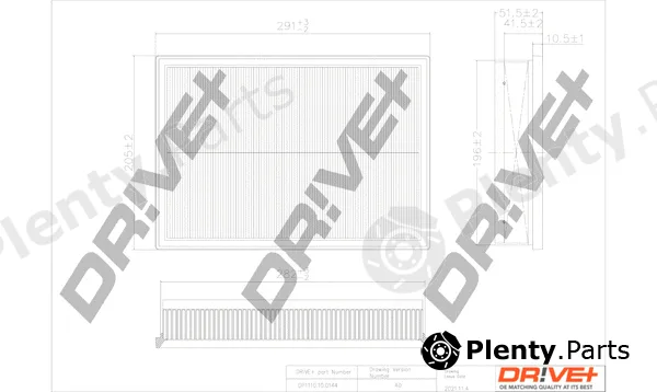 Dr!ve+ DP1110.10.0144 — Air Filter