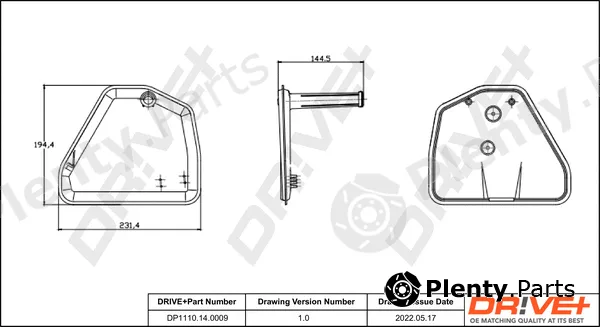 Dr!ve+ DP1110.14.0009 — Hydraulic Filter Kit, automatic transmission