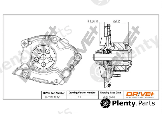Dr!ve+ DP2310.10.121 — Water Pump, engine cooling