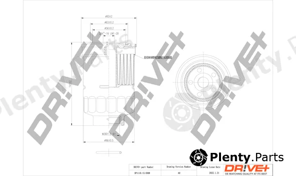 Dr!ve+ DP1110.13.0308 — Fuel Filter