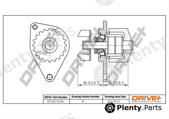 Dr!ve+ DP2310.10.096 — Water Pump, engine cooling