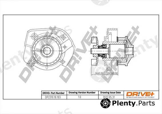 Dr!ve+ DP2310.10.103 — Water Pump, engine cooling
