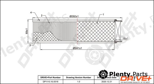 Dr!ve+ DP1110.10.0016 — Air Filter