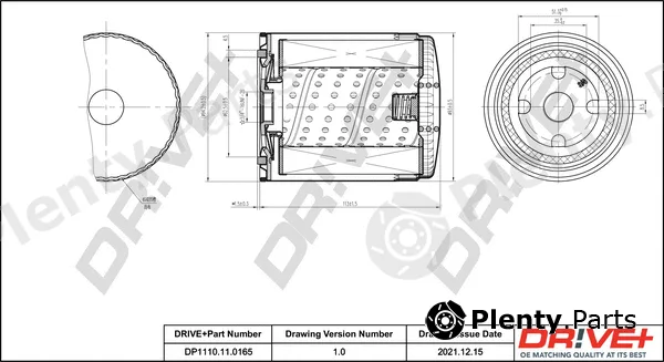 Dr!ve+ DP1110.11.0165 — Oil Filter