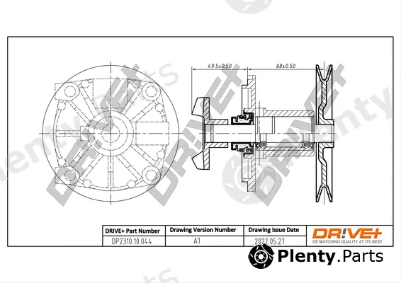 Dr!ve+ DP2310.10.044 — Water Pump, engine cooling