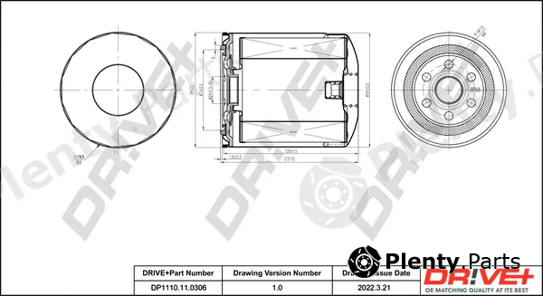 Dr!ve+ DP1110.11.0306 — Oil Filter