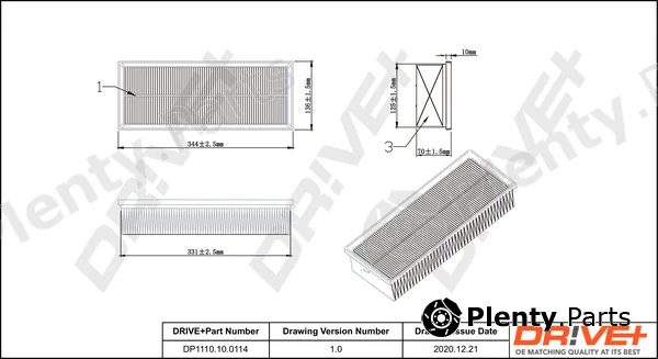 Dr!ve+ DP1110.10.0114 — Air Filter