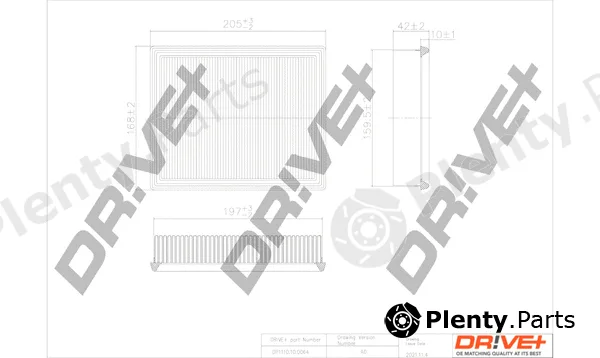 Dr!ve+ DP1110.10.0064 — Air Filter