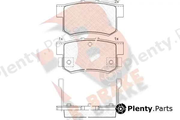 R Brake RB0798 — Brake Pad Set, disc brake