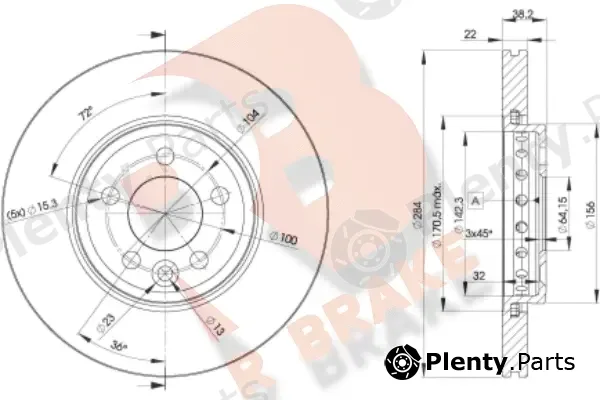 R Brake 78RBD20844 — Brake Disc