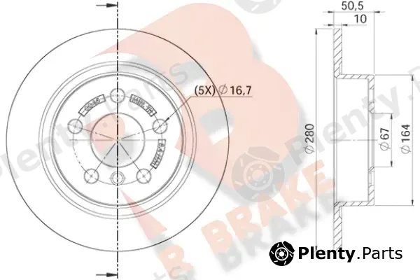 R Brake 78RBD20045 — Brake Disc
