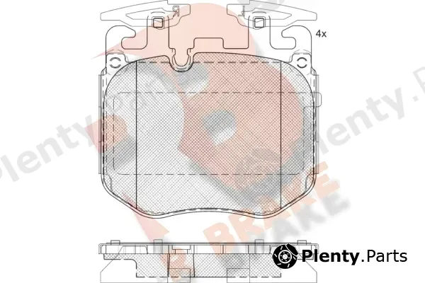 R Brake RB2265 — Brake Pad Set, disc brake
