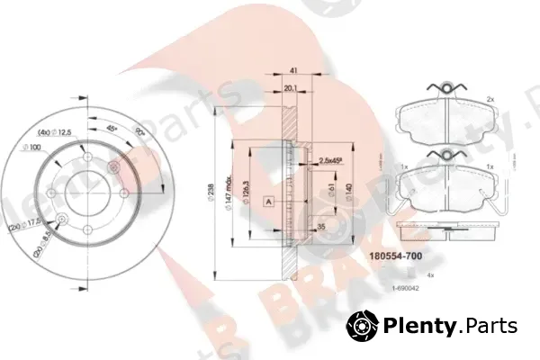 R Brake 3R05546572 — Brake Kit, disc brake
