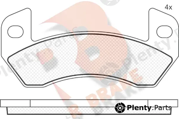 R Brake RB1873 — Brake Pad Set, disc brake
